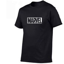 Load image into Gallery viewer, 2019 Summer New fashion T Shirt Mens cotton T-shirts Tee Short Sleeve High Quality Boys Tshirt TOPS Navy Print MARVEL
