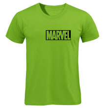 Load image into Gallery viewer, 2019 Summer New fashion T Shirt Mens cotton T-shirts Tee Short Sleeve High Quality Boys Tshirt TOPS Navy Print MARVEL
