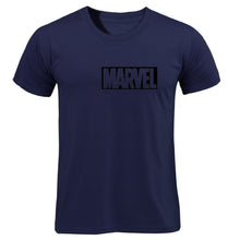 Load image into Gallery viewer, 2019 Summer New fashion T Shirt Mens cotton T-shirts Tee Short Sleeve High Quality Boys Tshirt TOPS Navy Print MARVEL
