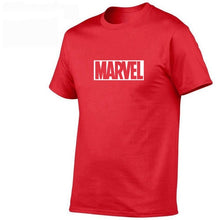 Load image into Gallery viewer, 2019 Summer New fashion T Shirt Mens cotton T-shirts Tee Short Sleeve High Quality Boys Tshirt TOPS Navy Print MARVEL
