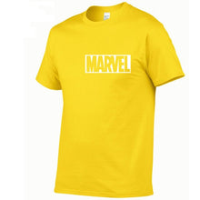 Load image into Gallery viewer, 2019 Summer New fashion T Shirt Mens cotton T-shirts Tee Short Sleeve High Quality Boys Tshirt TOPS Navy Print MARVEL
