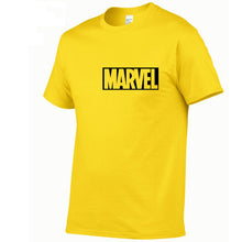Load image into Gallery viewer, 2019 Summer New fashion T Shirt Mens cotton T-shirts Tee Short Sleeve High Quality Boys Tshirt TOPS Navy Print MARVEL
