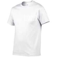 Load image into Gallery viewer, 2019 Summer New fashion T Shirt Mens cotton T-shirts Tee Short Sleeve High Quality Boys Tshirt TOPS Navy Print MARVEL
