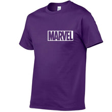Load image into Gallery viewer, 2019 Summer New fashion T Shirt Mens cotton T-shirts Tee Short Sleeve High Quality Boys Tshirt TOPS Navy Print MARVEL
