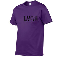 Load image into Gallery viewer, 2019 Summer New fashion T Shirt Mens cotton T-shirts Tee Short Sleeve High Quality Boys Tshirt TOPS Navy Print MARVEL
