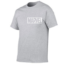 Load image into Gallery viewer, 2019 Summer New fashion T Shirt Mens cotton T-shirts Tee Short Sleeve High Quality Boys Tshirt TOPS Navy Print MARVEL
