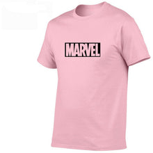 Load image into Gallery viewer, 2019 Summer New fashion T Shirt Mens cotton T-shirts Tee Short Sleeve High Quality Boys Tshirt TOPS Navy Print MARVEL
