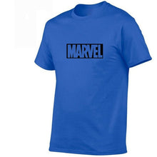 Load image into Gallery viewer, 2019 Summer New fashion T Shirt Mens cotton T-shirts Tee Short Sleeve High Quality Boys Tshirt TOPS Navy Print MARVEL
